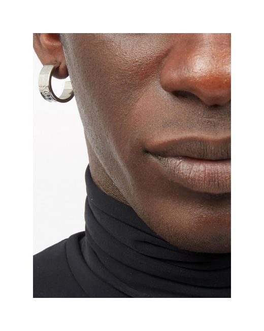 MM6 by Maison Margiela Multicolor Numeric Minimal Signature Hoop Earrings