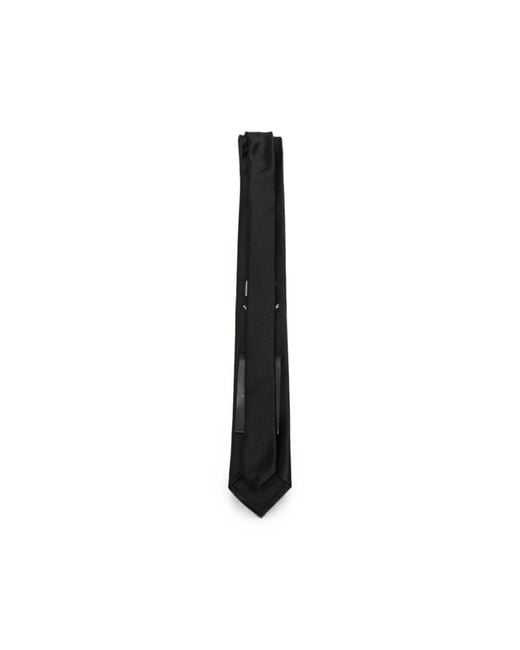 Saint Laurent Black Satin-Finish Tie for men