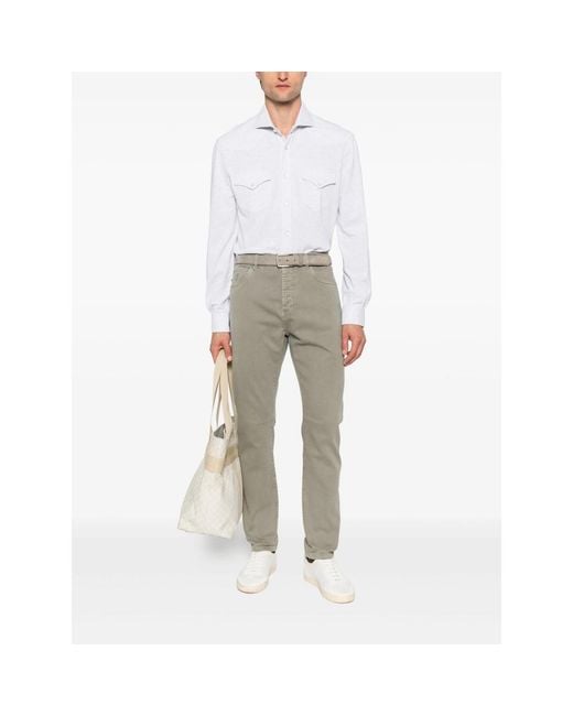 Brunello Cucinelli White Shirts for men