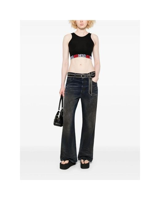DIESEL Black Sandra-D-Core Tank Top