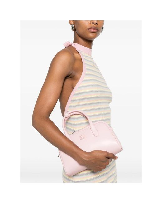 Amiri Pink Ma-Plaque Leather Tote Bag