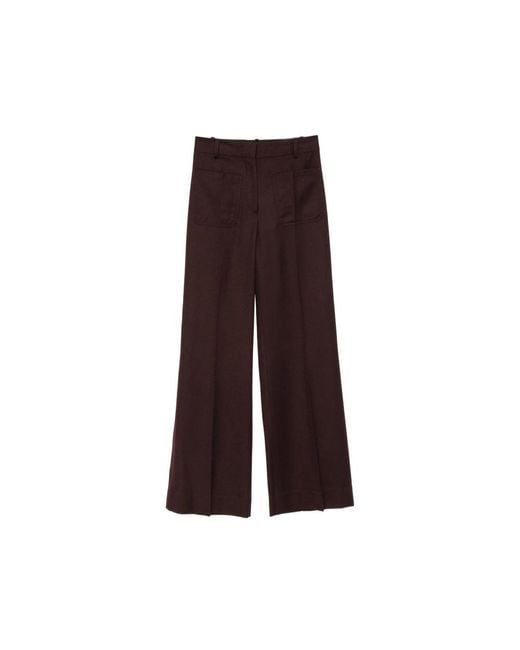 Victoria Beckham Brown Trousers