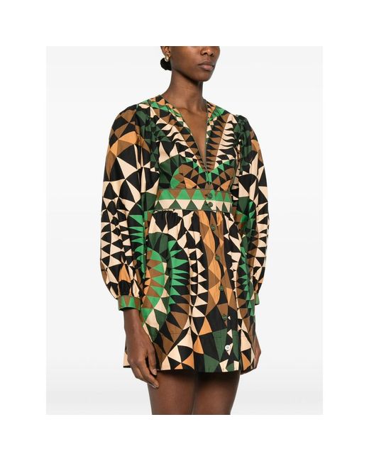 Farm Rio Shirts Black, Green