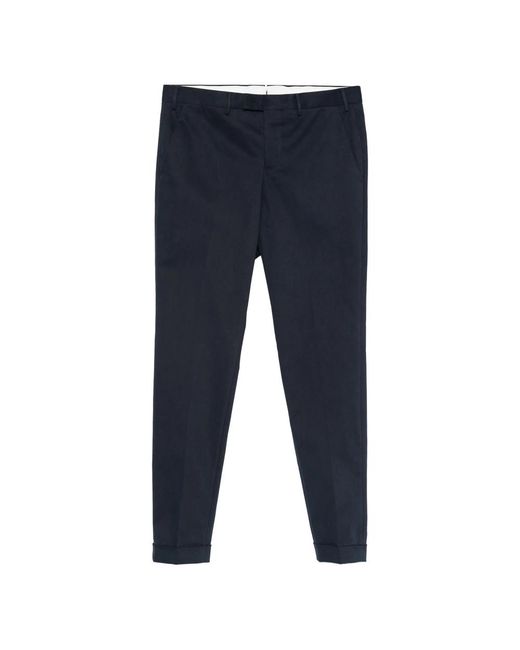 PT Torino Blue Cuffed-Hem Chinos for men