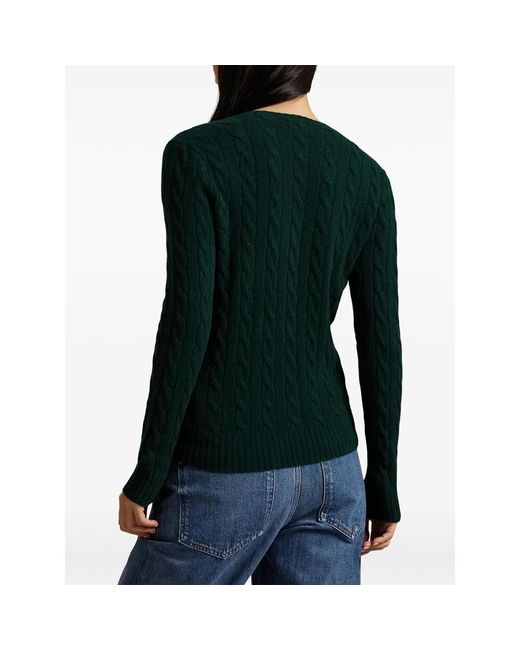 Ralph Lauren Green Cable-Knit Jumper