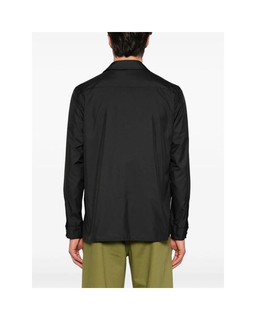 Eraldo Black Lightweight Shell Shirt for men