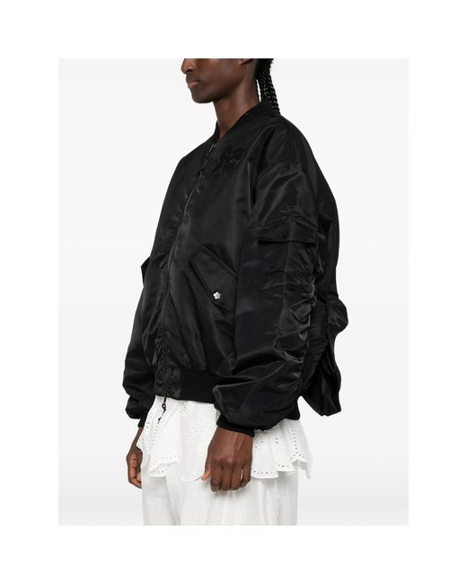 CECILIE BAHNSEN Black Bow-Detail Ruched Jacket