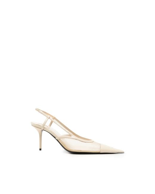 Saint Laurent White Neutrals Shoes