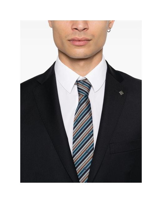 Tagliatore Black Single-Breasted Suit for men