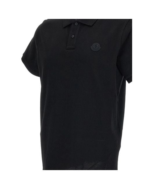 Moncler Black Polo Shirts for men