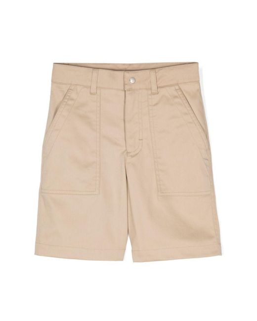 Moncler Natural Gabardine Bermuda Shorts