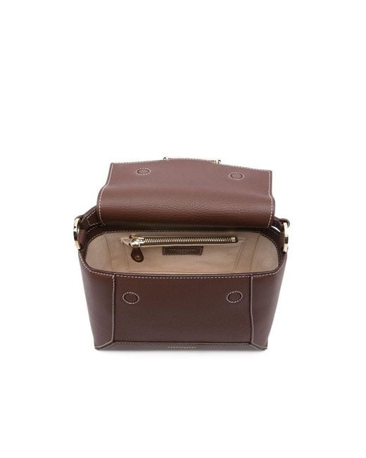 Strathberry Brown Leather Tote Bags