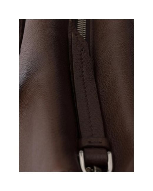 Prada Brown Bonnie Medium Antiqued Leather Tote Bag