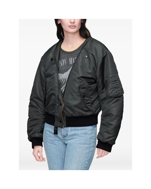 Maison Margiela Black Reversible Bomber Jacket