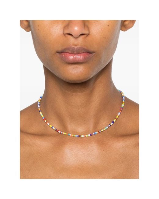 COLLANINE COLORATE Metallic Beaded Necklace for men