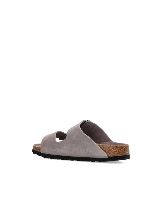 Birkenstock Brown Arizona Faded Suede Shoes