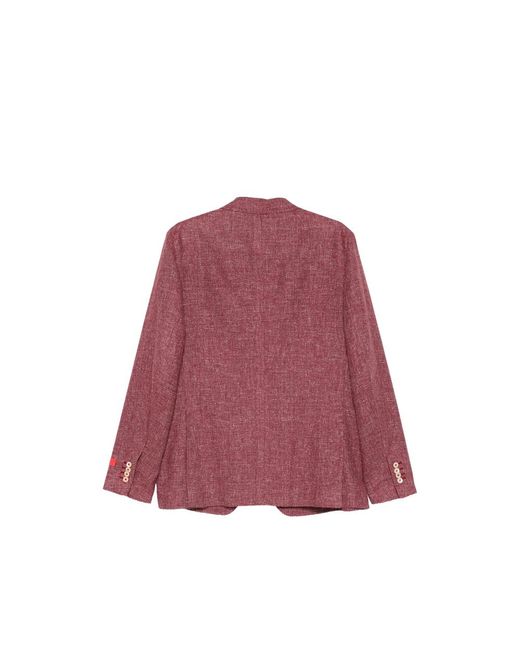 Isaia Jackets Red for men
