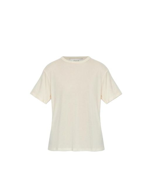 Studio Nicholson White Rond Short-Sleeve T-Shirt
