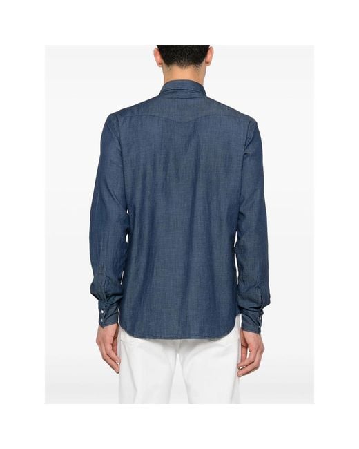 Eraldo Blue Cotton Shirt for men