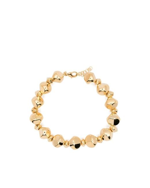 FEDERICA TOSI Metallic Mix Stone Lace Necklace