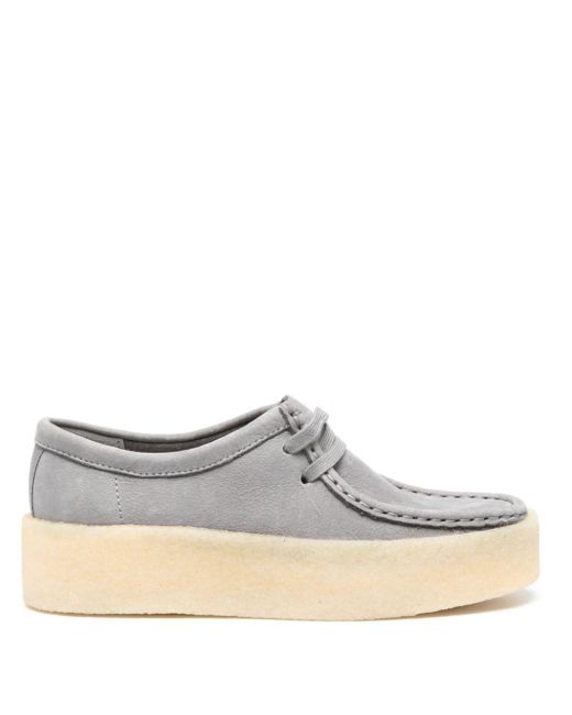 Clarks White Wallabee Cup Loafers