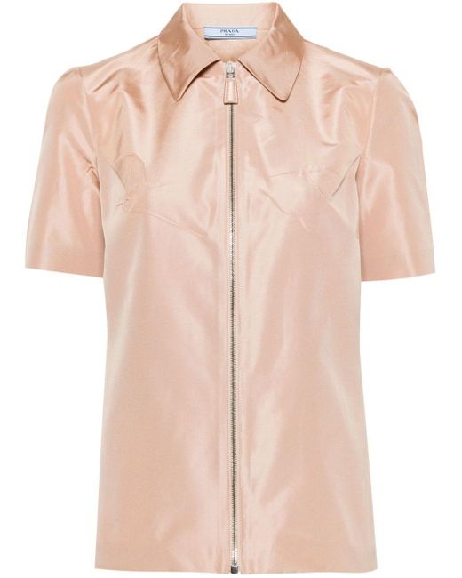 Prada Pink Faille Shirt