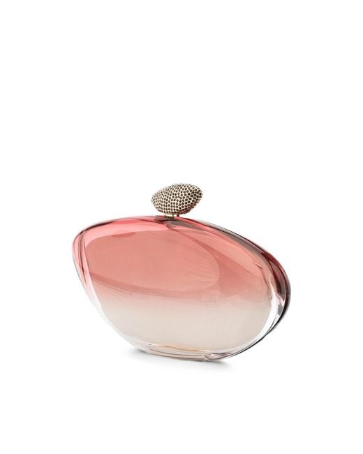 Benedetta Bruzziches Pink Crystal-Embellished Ombré Clutch Bag