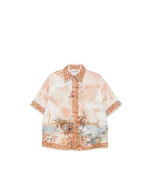 Zimmermann Pink Neutrals Tops