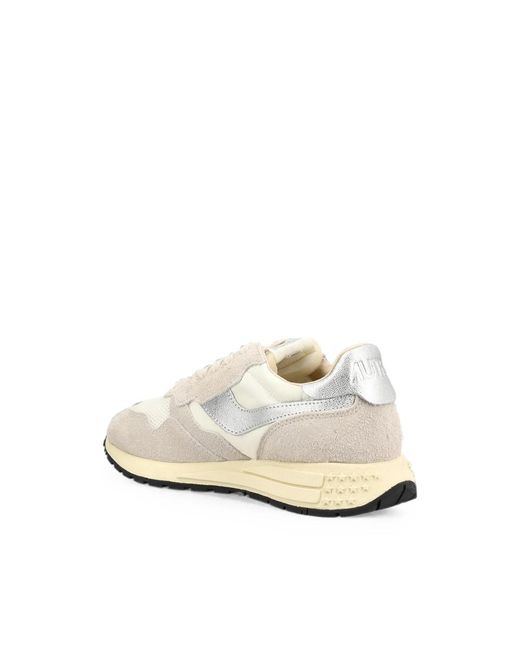 Autry White Reelwind Panelled Sneakers