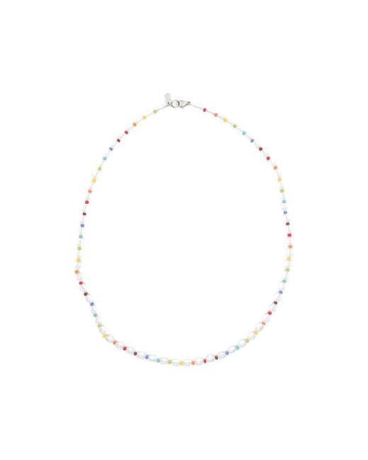 COLLANINE COLORATE White Beaded Necklace