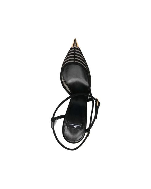 Elisabetta Franchi Black Slingbacks