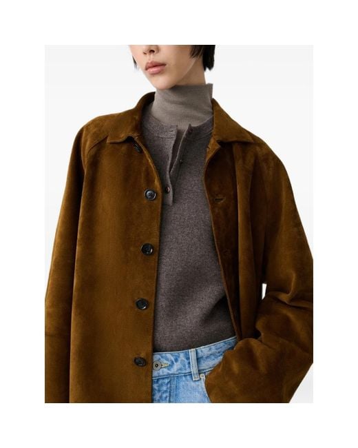 Studio Nicholson Brown Bowe Suede Jacket for men