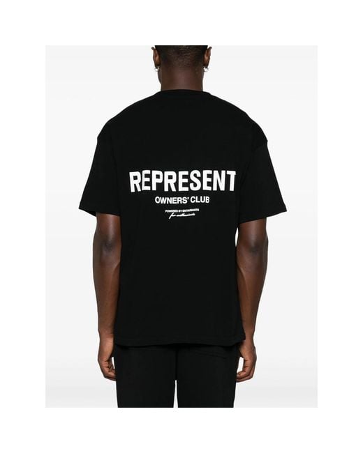 Represent Black T-Shirts & Vests for men