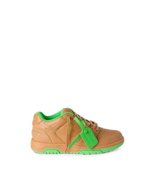Off-White c/o Virgil Abloh Green Out Of Office Sneakers for men