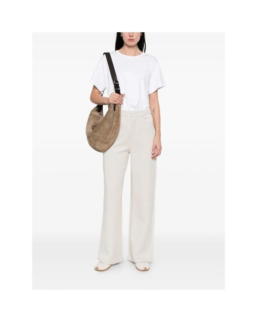 Max Mara White 'Max Mara Neutrals Trousers