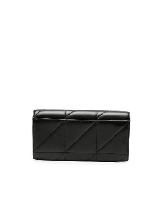 Saint Laurent Black Jamie Quilted Leather Wallet
