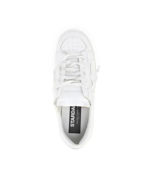 Golden Goose Deluxe Brand White Stardan Leather Sneakers