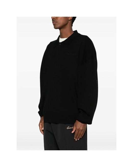 Fear Of God Black Signature 90S Logo-Embroidered Polo Shirt for men