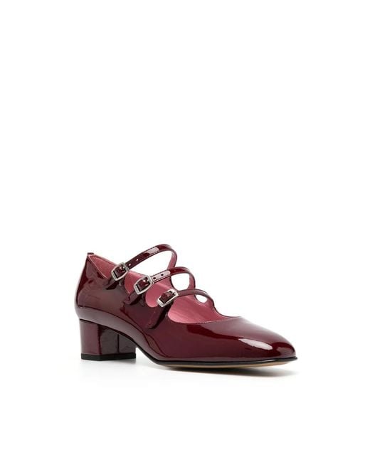 CAREL PARIS Purple Kina 45Mm Square-Toe Pumps