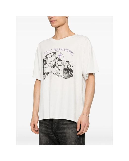 Enfants Riches Deprimes White Graphic Print T-Shirt for men