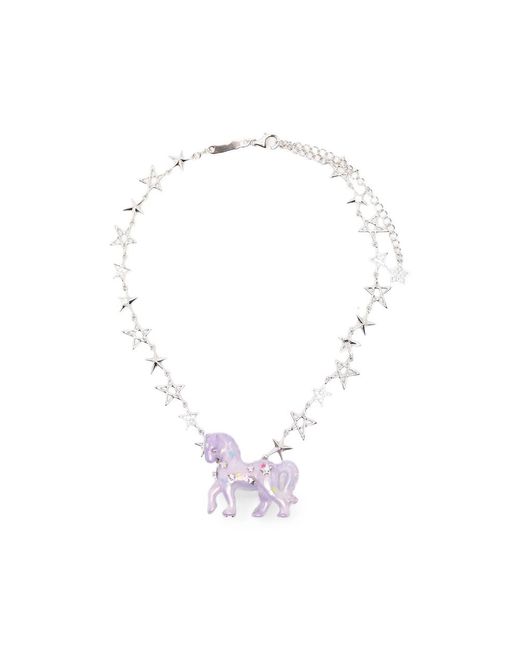YVMIN Metallic Pony Star Necklace