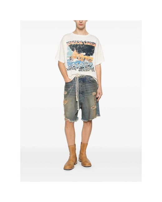 ERCOLE STUDIO White Printed T-Shirt for men