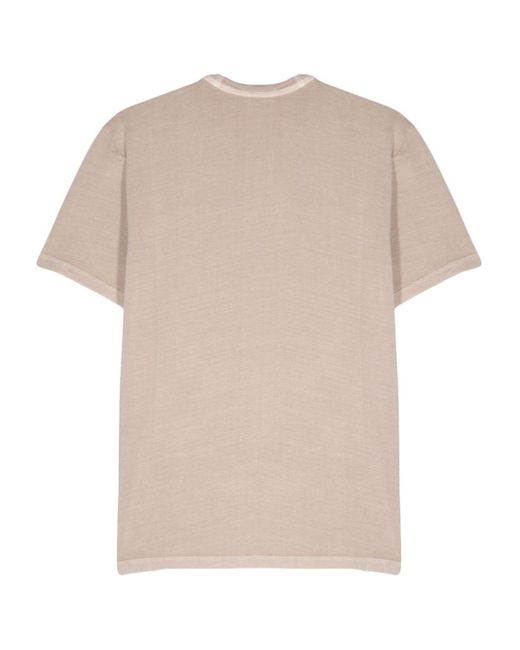Woolrich Natural Logo-Print Cotton T-Shirt for men