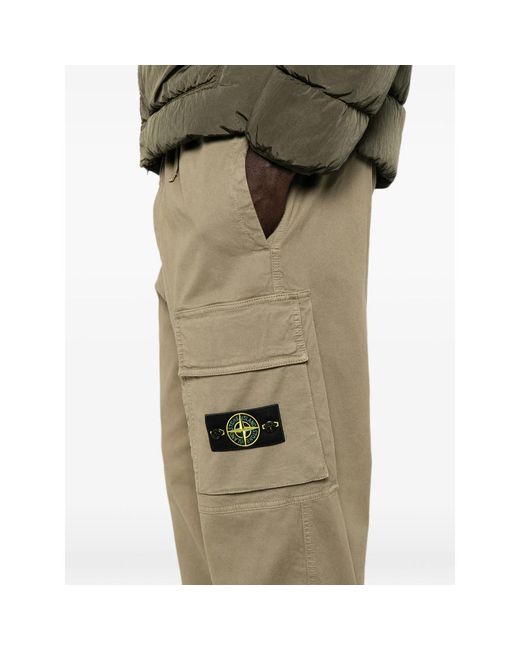 Stone Island Natural Neutrals Trousers for men