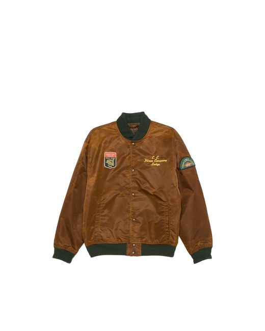 Filson Brown Embroidered Montlake Jacket for men