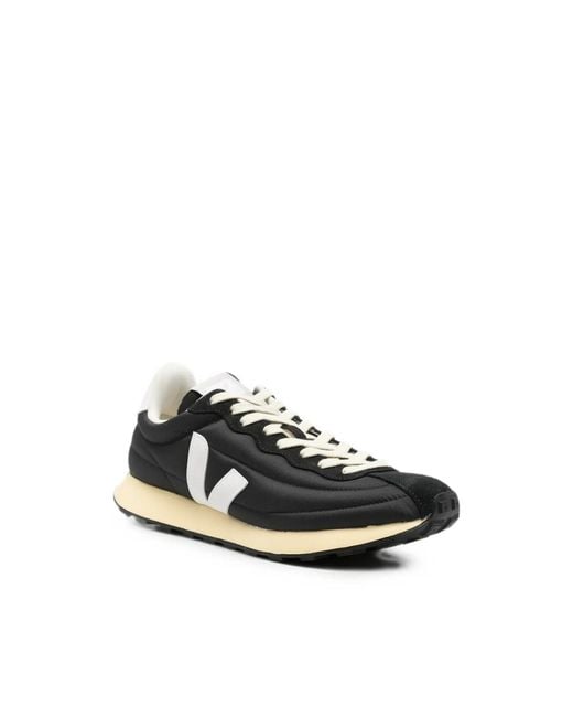Veja Black Belem Logo-Patch Panelled Sneakers for men