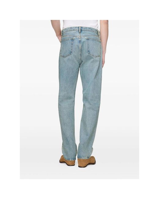 Maison Margiela Blue Taped Straight-Leg Jeans for men