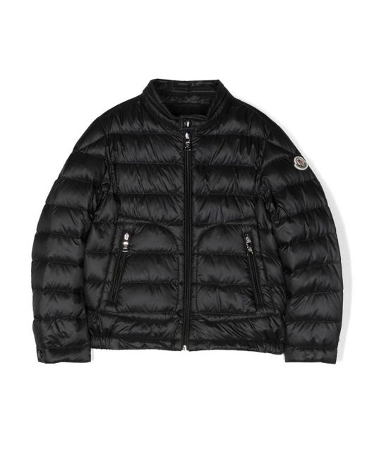 Moncler Black Logo-patch Sleeve Padded Jacket