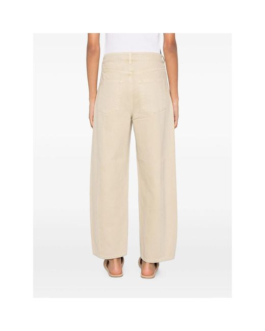 JC Sophie Natural Pita Zip-Up Straight-Leg Jeans