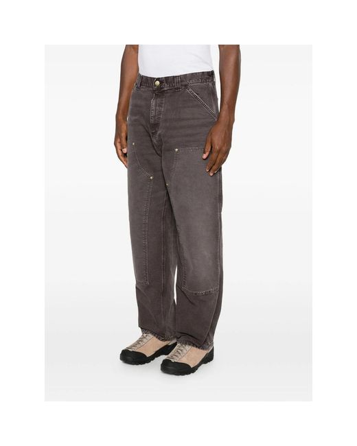 Carhartt Gray Og Double Knee Trousers for men